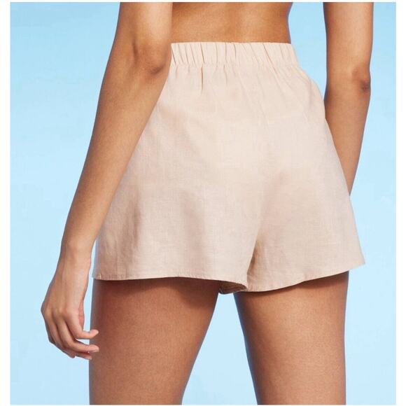Shade & Shore Women's Pull-On High Waist Cover Up Shorts - Sz XS NWT - Picture 3 of 9